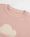 Petite Revery Fleece Drop Shoulder Sweatshirt - Dusty Rose