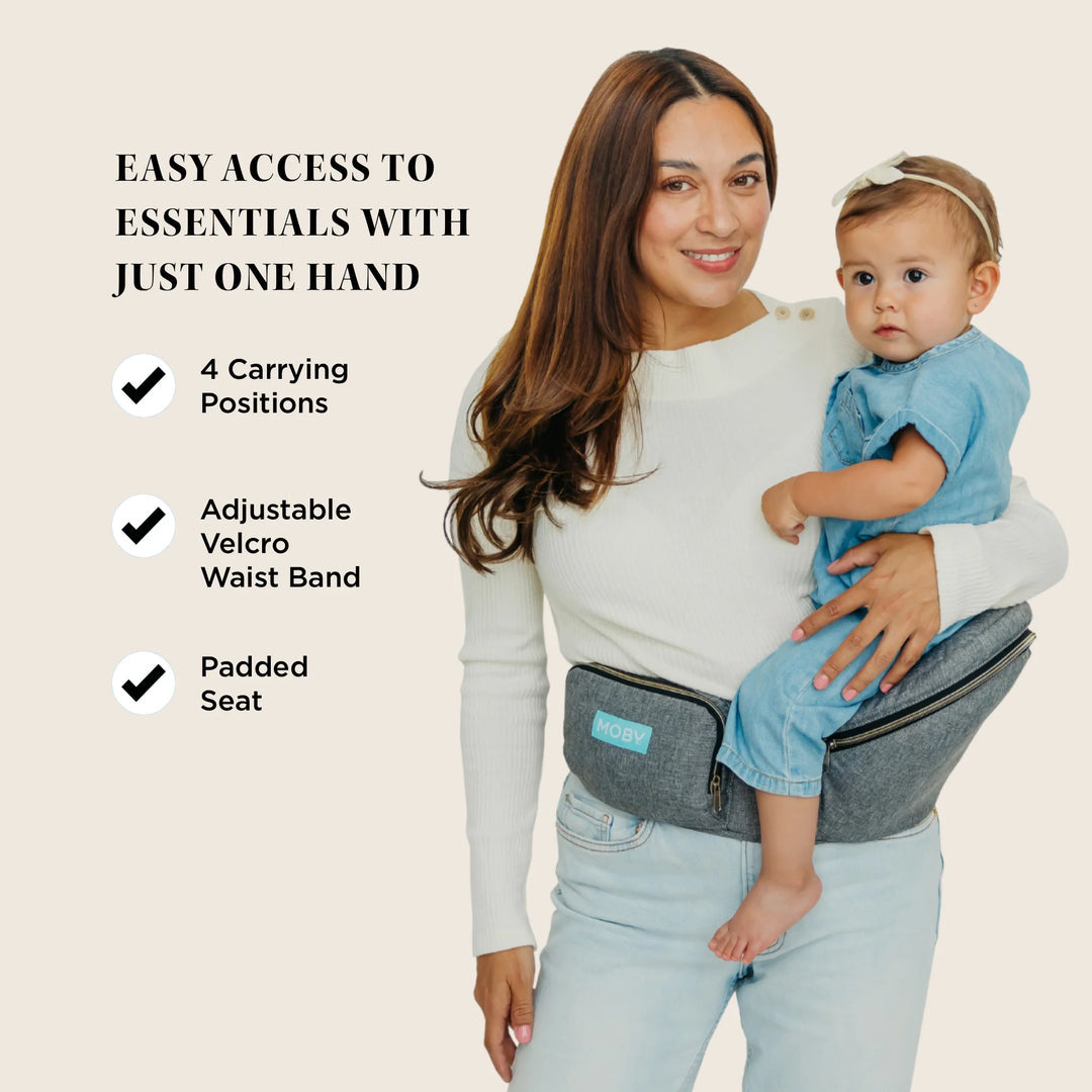 Moby Hip Seat - Heather Grey