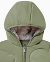 Petite Revery Recycled Nylon Hooded Jacket - Olive