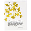 Ginkgo Kahlil Gibran card