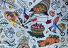 The Coloring Table Colorable Fabric Tablecloth - Thanksgiving and Fall Fun