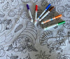 The Coloring Table Colorable Fabric Tablecloth - Thanksgiving and Fall Fun