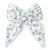 MakeMake Organic Hair Bow Clip - Blue Vines