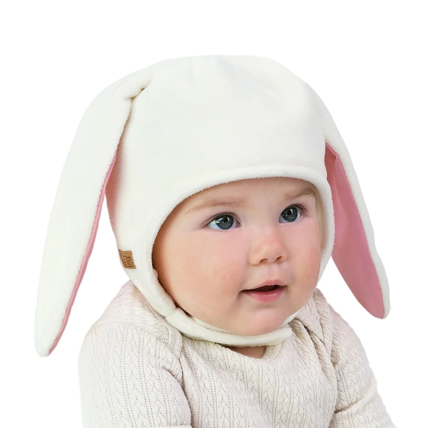 Jan & Jul Fleece Animal Hat - Cream Bunny