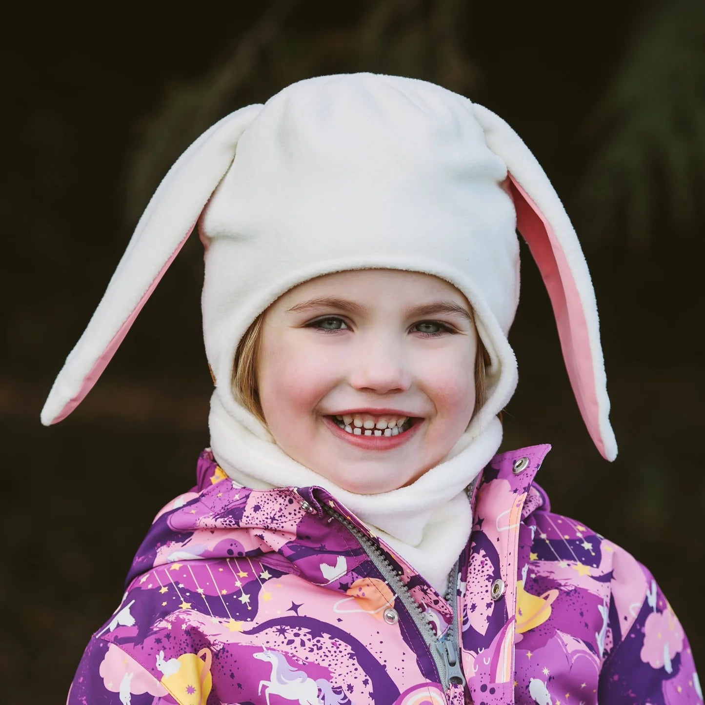 Jan & Jul Fleece Animal Hat - Cream Bunny