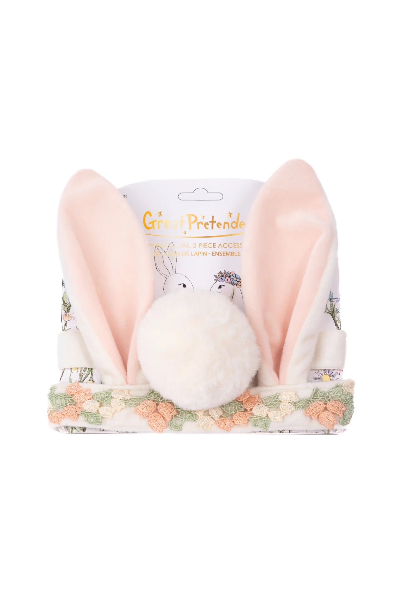 Great Pretenders- Bunny Ears & Tail Accessory Set