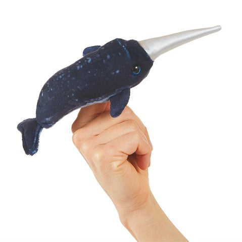 Folkmanis Puppets - Mini Narwhal Finger Puppet
