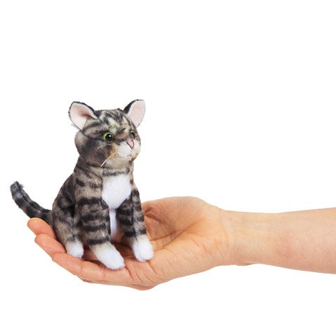 Folkmanis Puppets - Mini Tabby Cat Finger Puppet