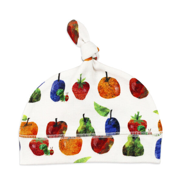 L’ovedbaby x The Very Hungry Caterpillar Organic Banded Top Knot Hat