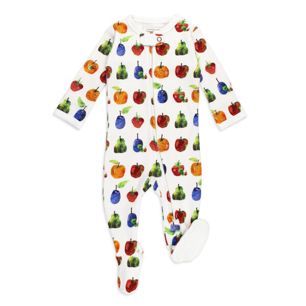 L’ovedbaby x The Very Hungry Caterpillar Fruit Organic 2-Way Zipper Footie