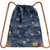 DEUX PAR DEUX Cinched Top Drawstring Bag - Printed Mountains Animals