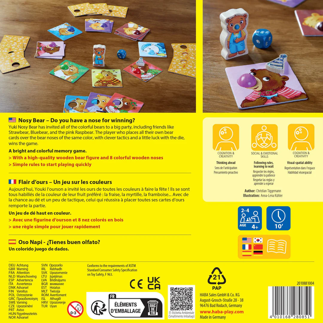 HABA Nosy Bear Game