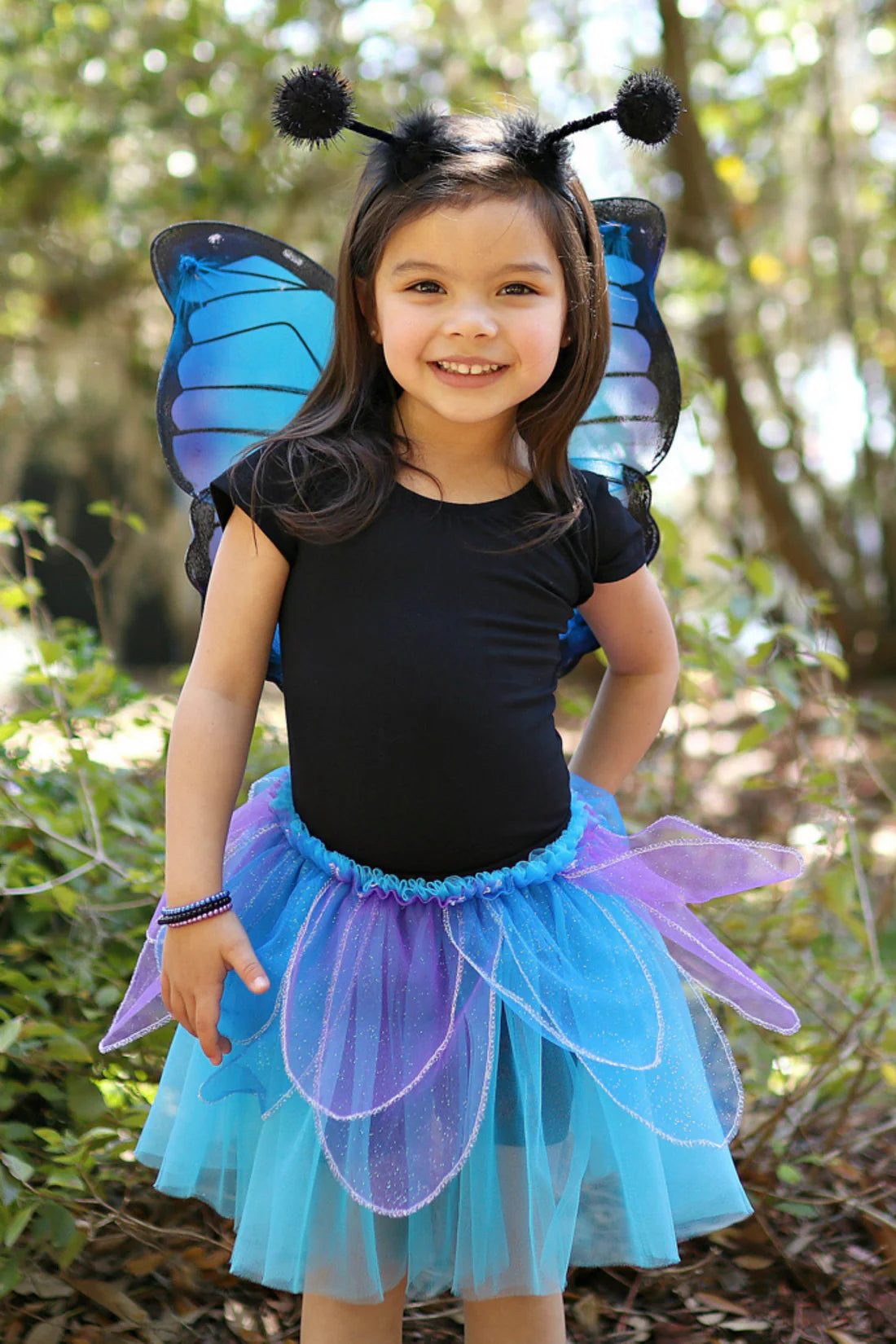 Great Pretender Midnight Butterfly Tutu with Wings & Headband, Size 4-6