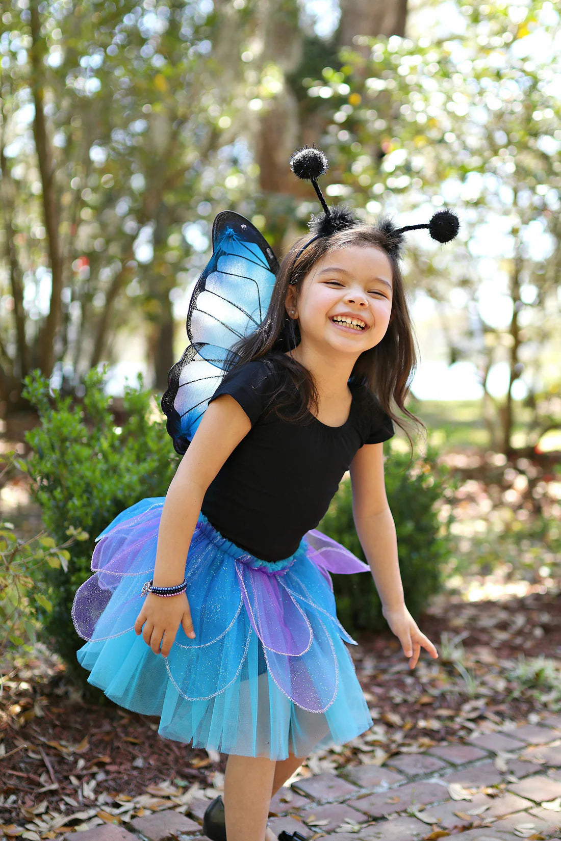 Great Pretender Midnight Butterfly Tutu with Wings &amp; Headband, Size 4-6