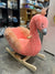 Soft Landings Flamingo Rocker & Plushie:  Local Pick up only