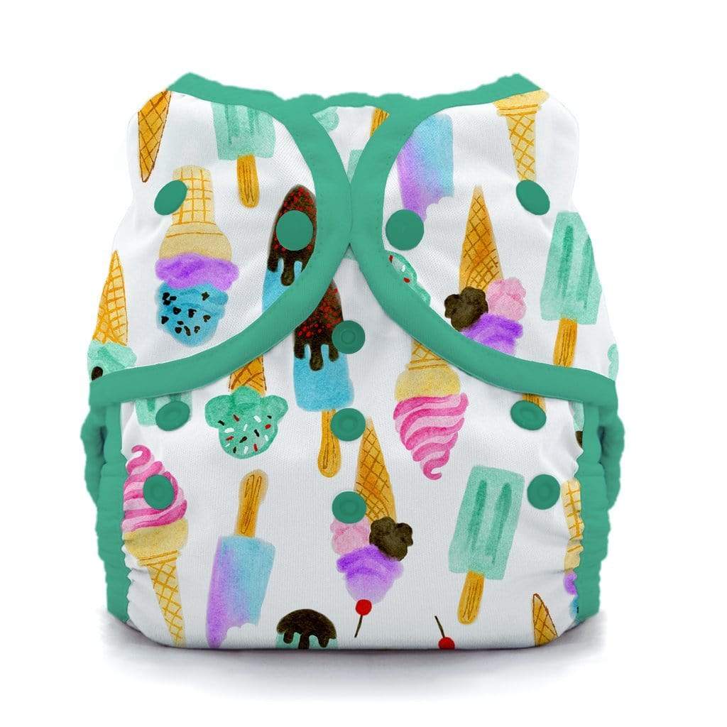 Thirsties Duo Wrap Reusable Cloth Diaper Cover Size One (6-18lbs) - We All Scream