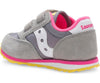 Saucony Baby Jazz Hook and Loop - Grey / Pink