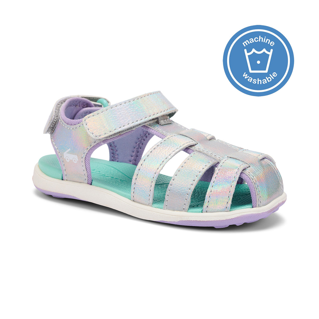 See Kai Run Paley II Water Sandal - Silver Shimmer