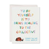 Collective Healing Greeting Card - Red Cap