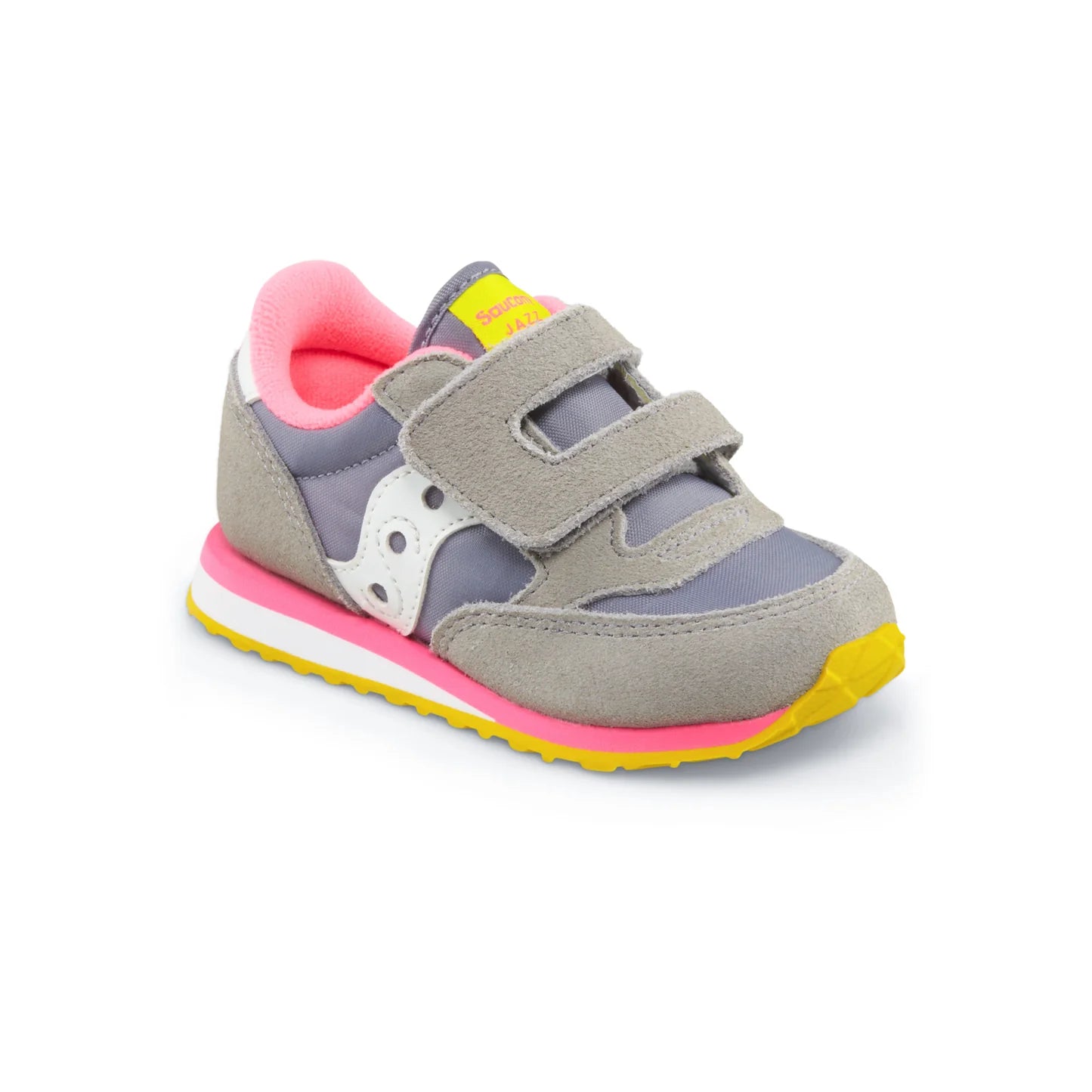 Saucony Baby Jazz Hook and Loop - Grey / Pink