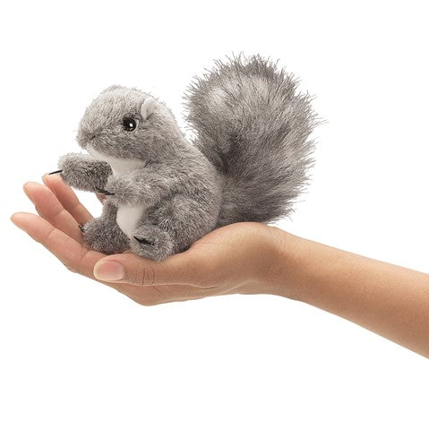 Folkmanis Puppets - Mini Gray Squirrel Finger Puppet