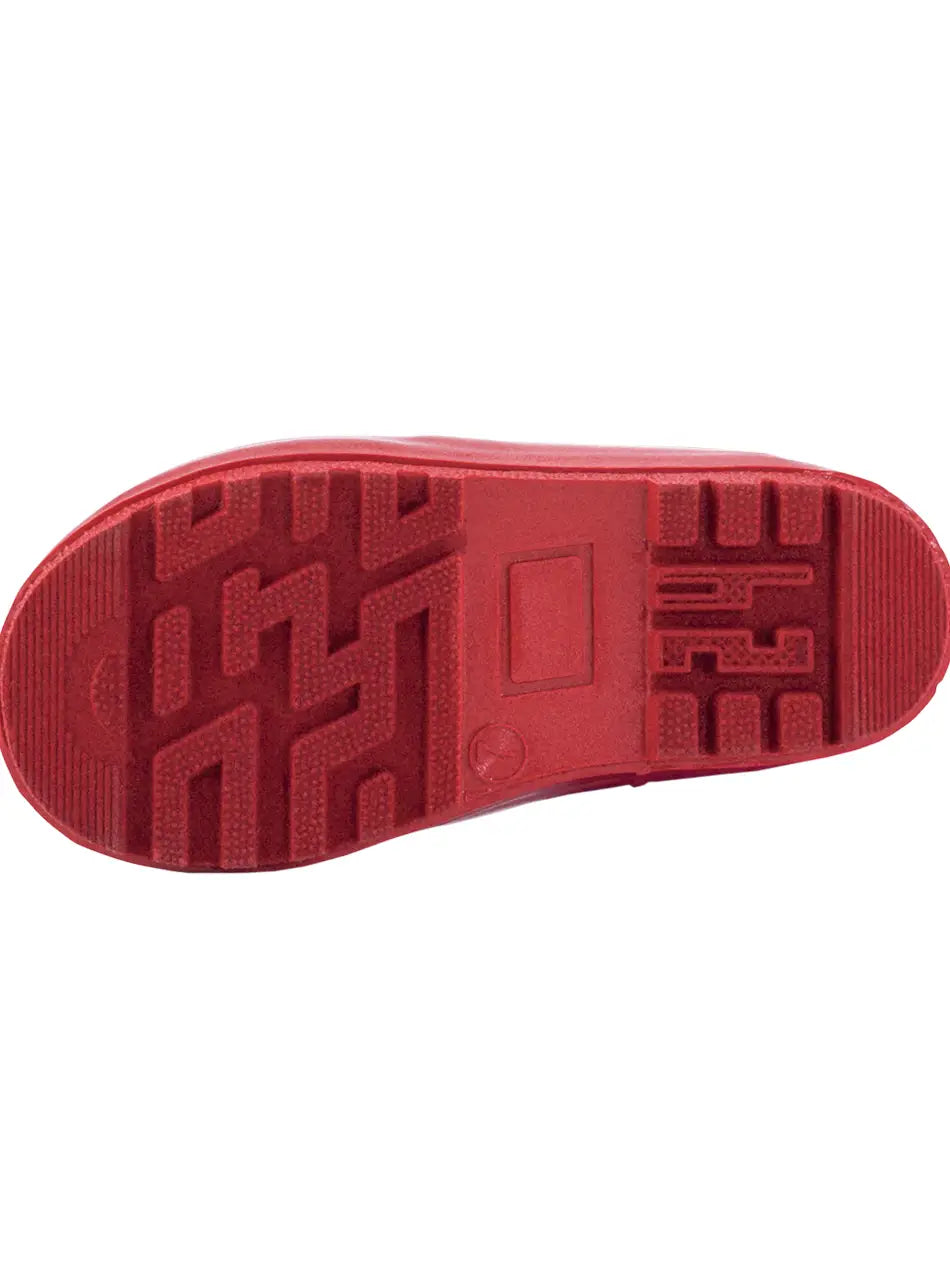 Oakiwear Loop Handle Rubber Rain Boots - Rainbow Polka Dot