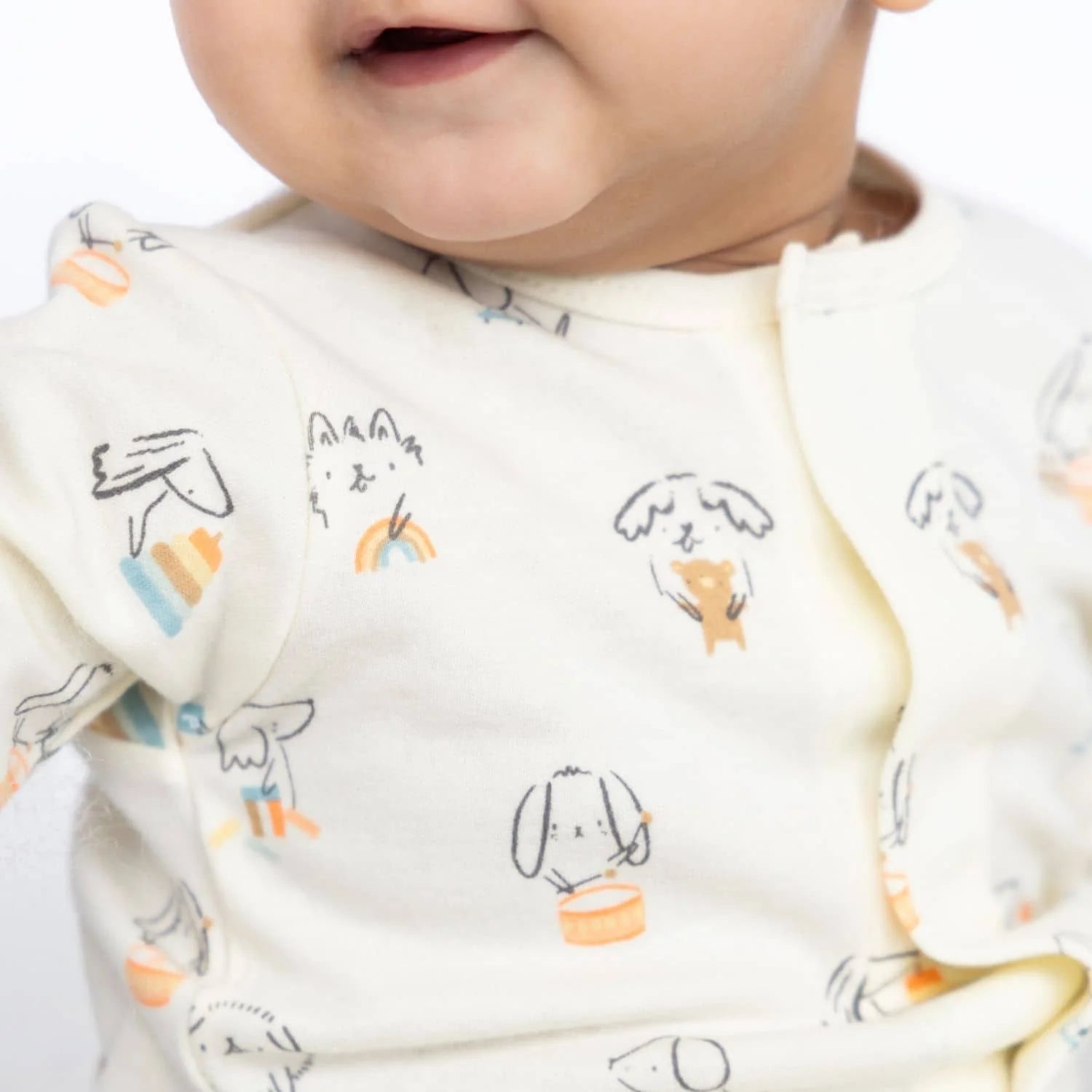 Magnetic Me Organic Cotton Magnetic Footie - Puppy Play