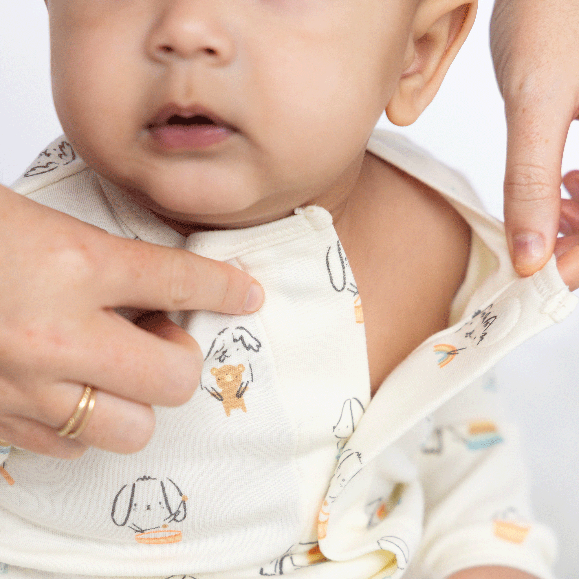 Magnetic Me Organic Cotton Magnetic Footie - Puppy Play