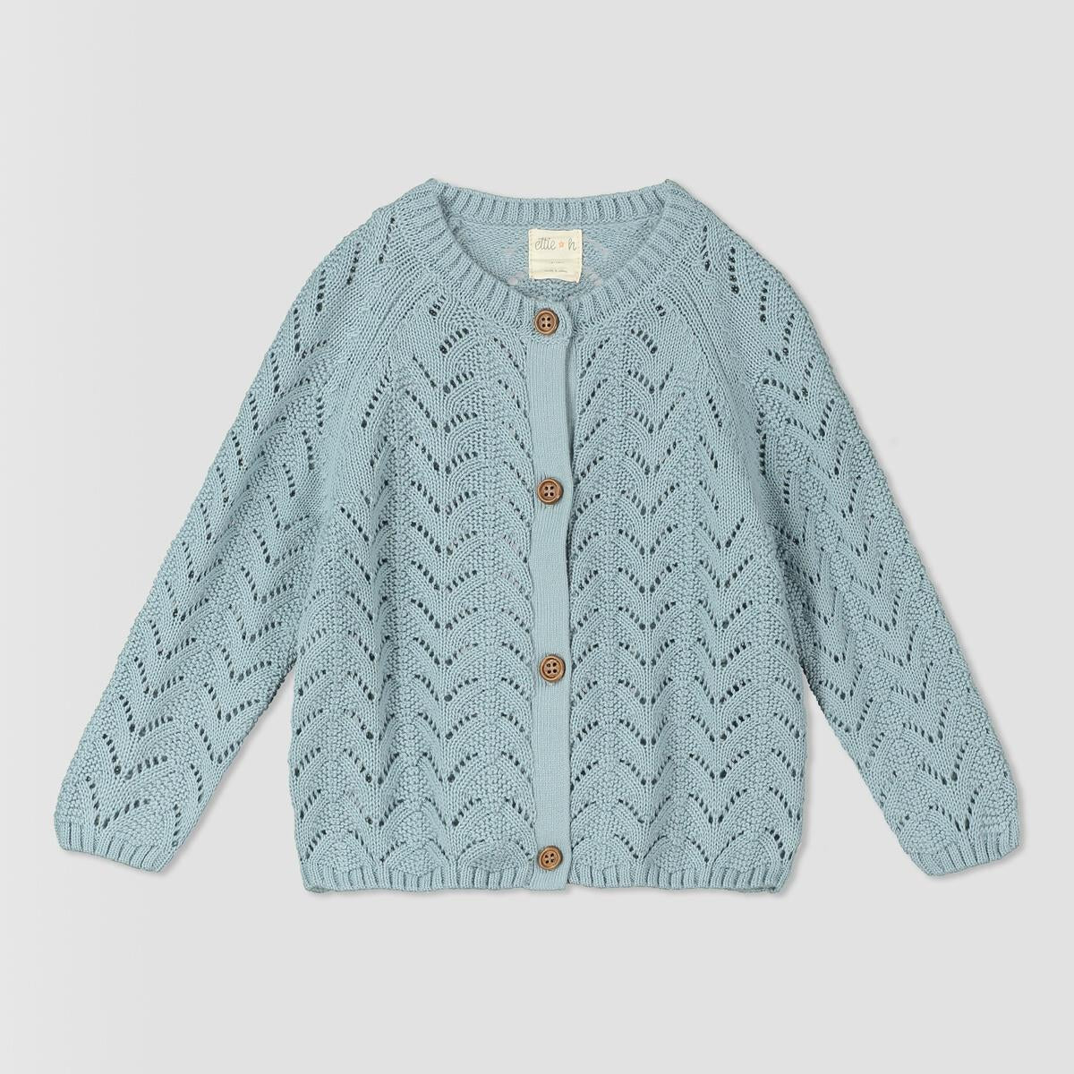 ettie + h Talwyn Sweater - Dusty Blue Knit
