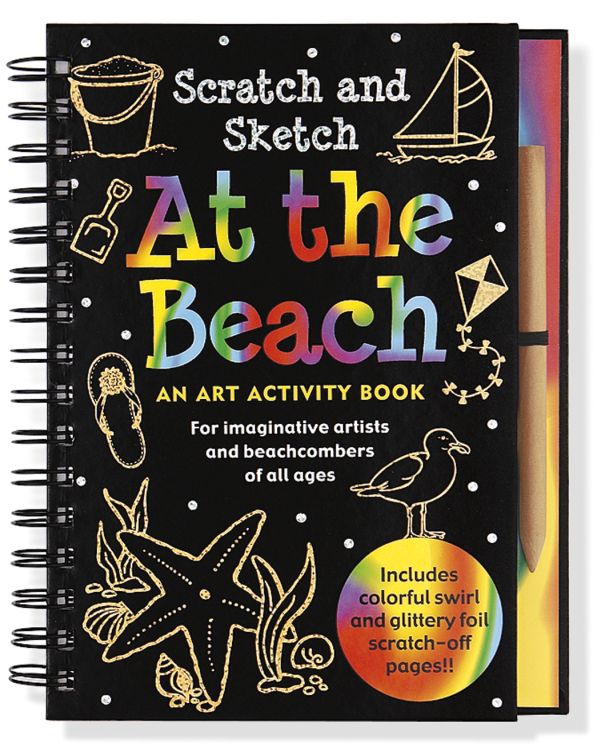 Scratch & Sketch Art Activity Books - At the Beach