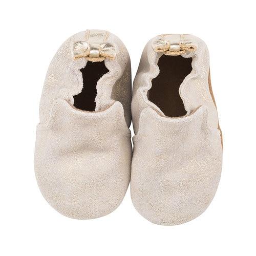 Robeez Soft Soles Pretty Pearl Gold Shoes