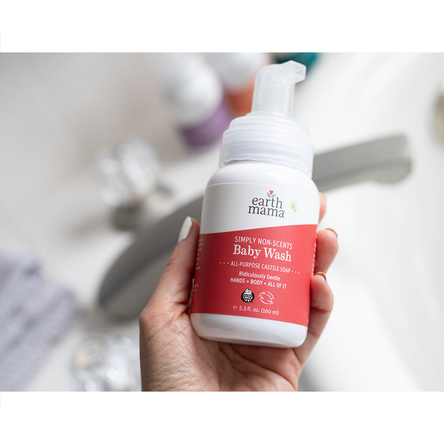 Earth Mama Organics Simply Non-Scents Castile Baby Wash 5.3 fl. oz.