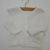 Paty Pearl Button Cardigan - White