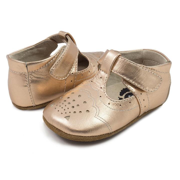 Livie Luca Cora Crib Shoe in Rose Gold (final sale)