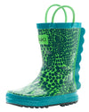 Oakiwear Loop Handle Rubber Rain Boots - Scaley Monster