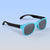 Roshambo Baby Sunglasses: Black & Teal with Grey Lens