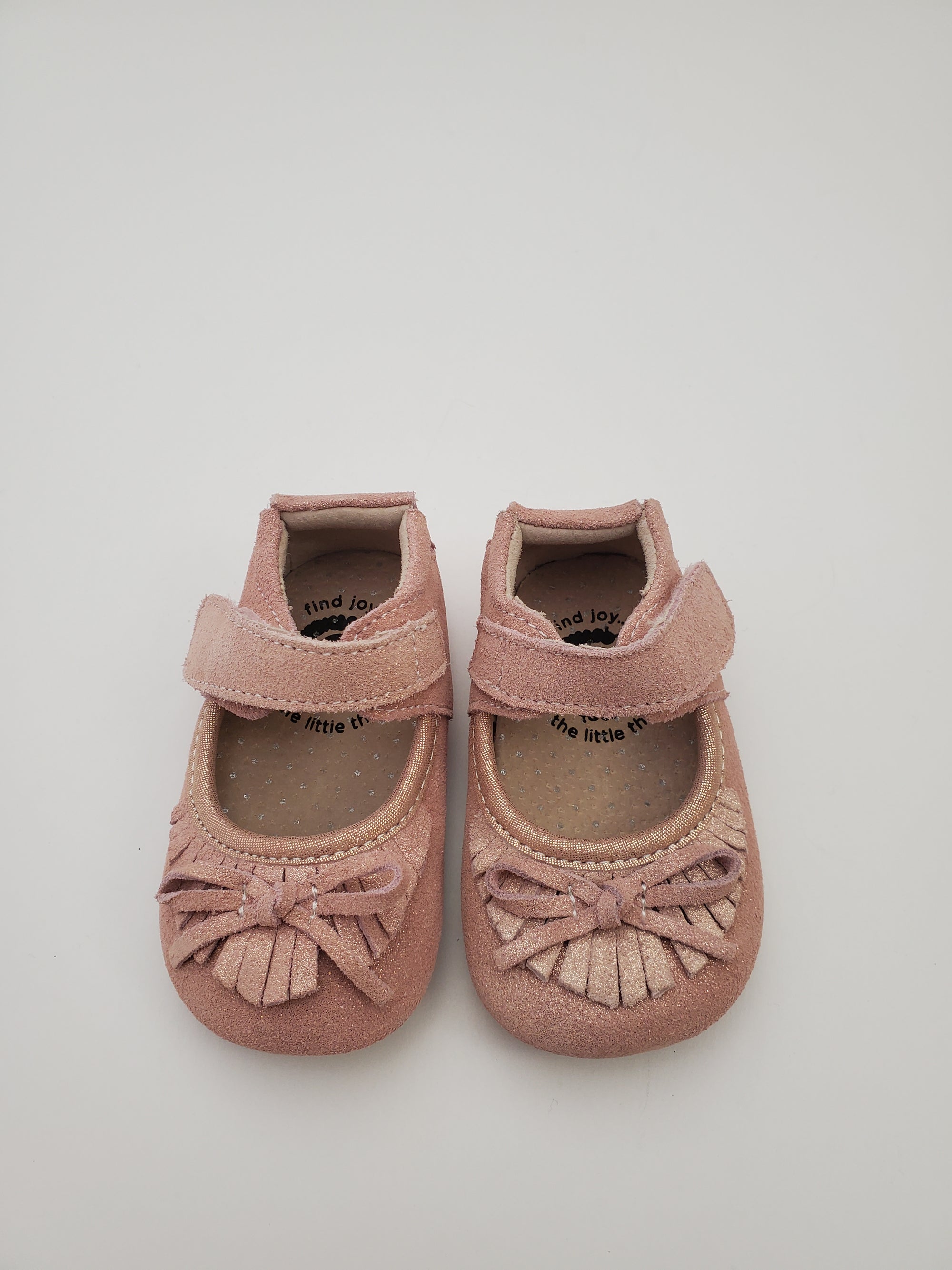 Livie & Luca Willow Crib Shoe in Desert Rose Shimmer (final sale)