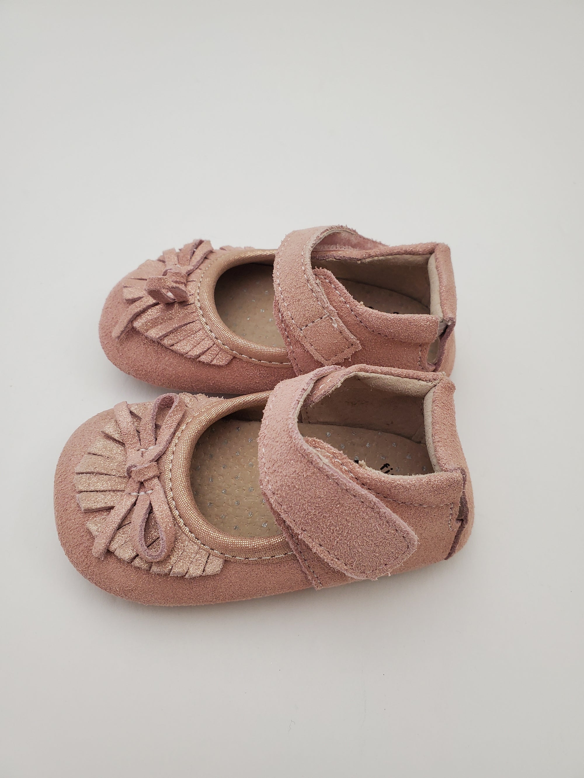 Livie & Luca Willow Crib Shoe in Desert Rose Shimmer