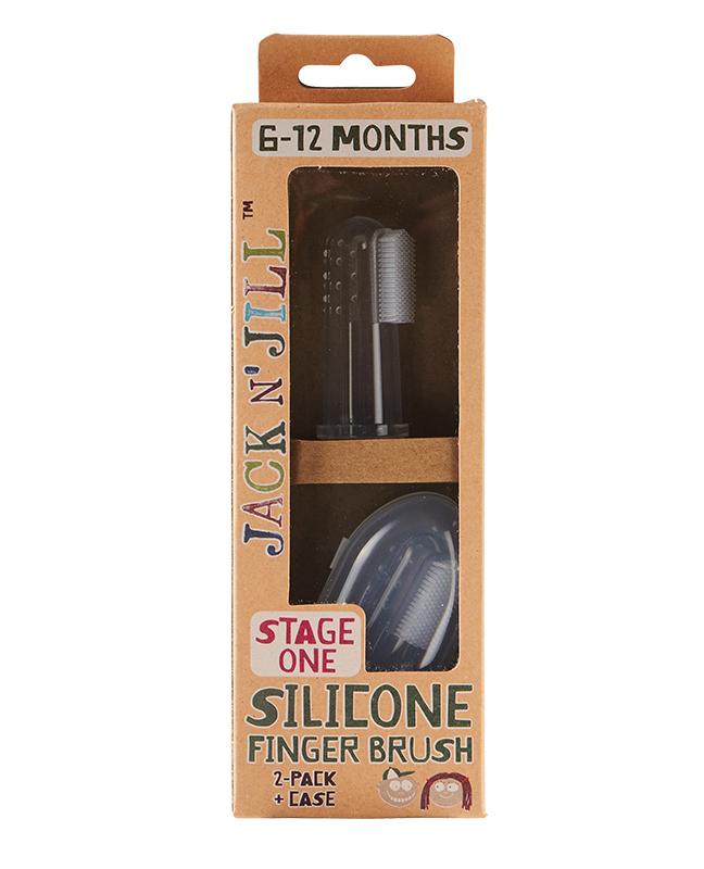 Jack n' Jill Stage 1 Silicone Finger Brush 2 pk