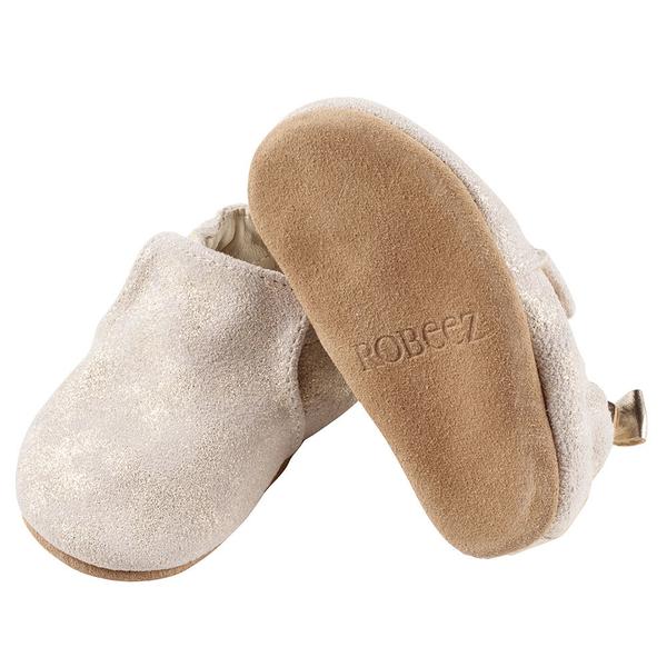 Robeez Soft Soles Pretty Pearl Gold Shoes