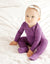 Vaenait Baby Zippered Footie - Purple