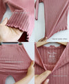 Vaenait Baby Shirring Long Sleeve PJs - Purple Pink