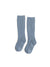 Little Stocking Co. Cable Knit Knee High Socks - Steel Blue