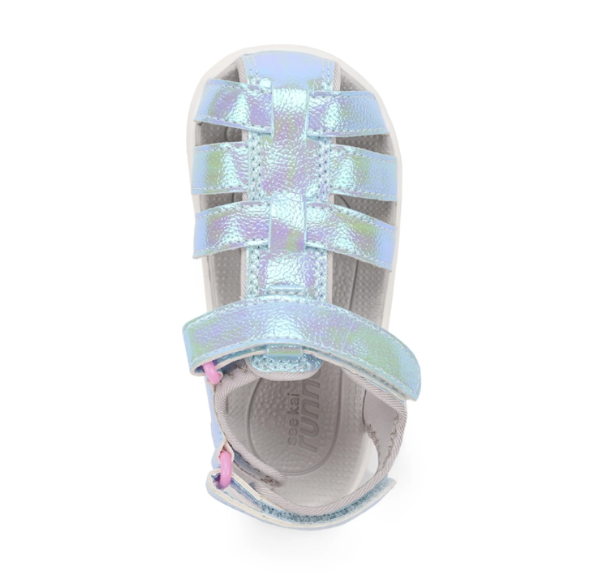 See Kai Run Paley Water Sandal - Blue Shimmer