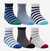 Stride Rite Unisex Ankle Socks 6 Pair - Stripes