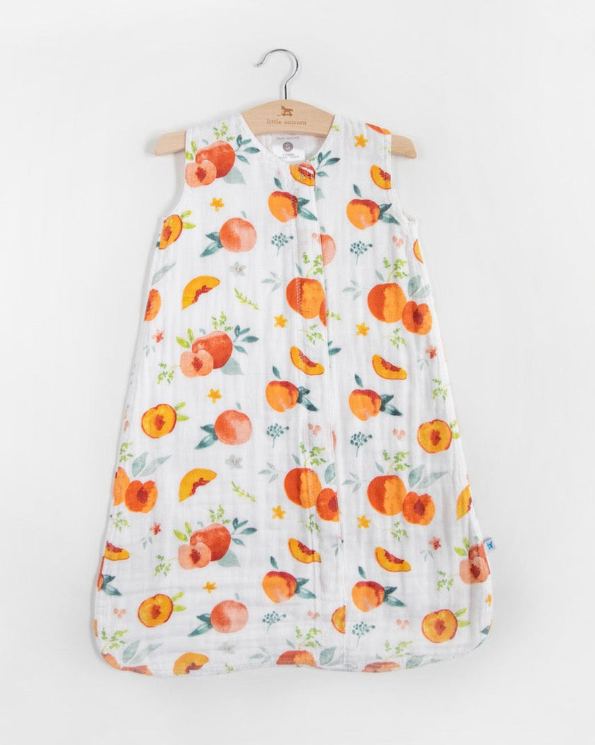 Little Unicorn Cotton Muslin Sleep Bag - Georgia Peach