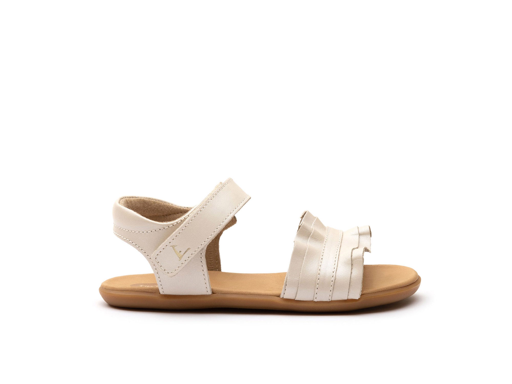 Tip Toey Joey Basics Ruffle Kids Sandal - Antique White - Athens Parent ...