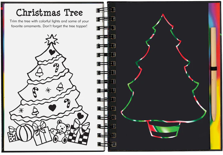 Scratch &amp; Sketch Art Activity Books - Merry Christmas