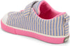 See Kai Run Monterey Recycled Sneaker - Blue/Pink stripe