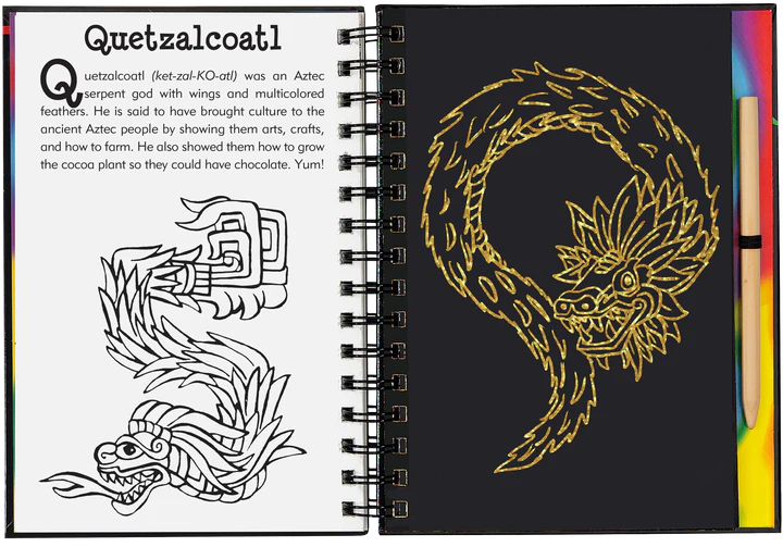 Scratch & Sketch Art Activity Books - Dragons & Mythical Creatures